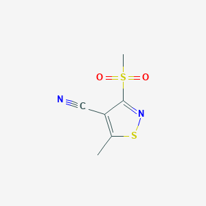 5-Methyl-3-(methylsulfonyl)-4-isothiazolecarbonitrileͼƬ