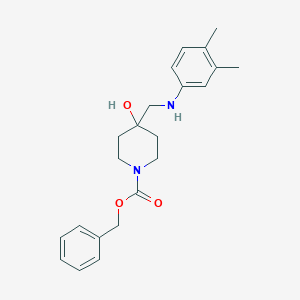 Benzyl 4-{[(3,4-dimethylphenyl)amino]methyl}-4-hydroxypiperidine-1-carboxylateͼƬ