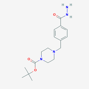 tert-Butyl 4-[4-(hydrazinocarbonyl)benzyl]piperazine-1-carboxylateͼƬ