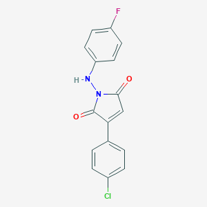 3-(4-Chlorophenyl)-1-(4-fluoroanilino)-1H-pyrrole-2,5-dioneͼƬ