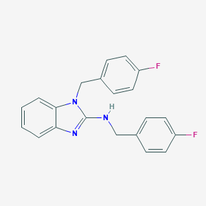 (4-Fluoro-benzyl)-[1-(4-fluoro-benzyl)-1H-benzoimidazol-2-yl]-amineͼƬ