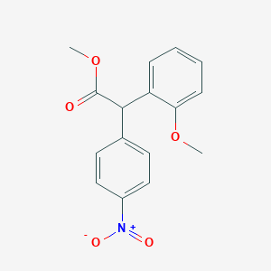 Methyl 2-(4-nitrophenyl)-2-(2-methoxyphenyl)acetateͼƬ