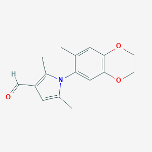 2,5-Dimethyl-1-(7-methyl-2,3-dihydro-benzo[1,4]-dioxin-6-yl)-1H-pyrrole-3-carbaldehydeͼƬ