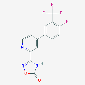 3-[4-(4-Fluoro-3-trifluoromethylphenyl)-pyridin-2-yl]-4H-[1,2,4]oxadiazol-5-oneͼƬ