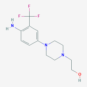 1-Piperazineethanol,4-[4-amino-3-(trifluoromethyl)phenyl]-ͼƬ