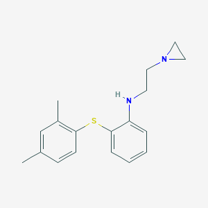 N-(2-(Aziridin-1-yl)ethyl)-2-((2,4-dimethylphenyl)thio)anilineͼƬ