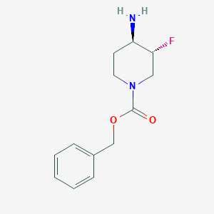 benzyl trans-4-amino-3-fluoropiperidine-1-carboxylateͼƬ