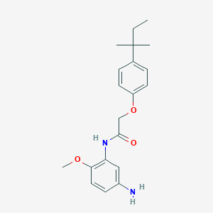 N-(5-Amino-2-methoxyphenyl)-2-[4-(tert-pentyl)-phenoxy]acetamideͼƬ