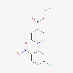 Ethyl 1-(5-chloro-2-nitrophenyl)-4-piperidinecarboxylateͼƬ