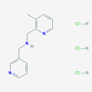 (3-Methyl-pyridin-2-ylmethyl)-pyridin-3-ylmethyl-amine trihydrochlorideͼƬ