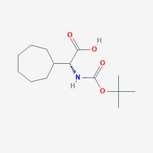 (2R)-2-Cycloheptyl-2-[(2-methylpropan-2-yl)oxycarbonylamino]aceticacidͼƬ