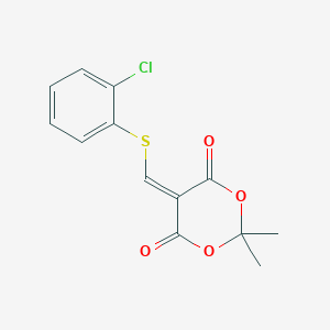 5-{[(2-chlorophenyl)sulfanyl]methylene}-2,2-dimethyl-1,3-dioxane-4,6-dioneͼƬ