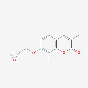 3,4,8-Trimethyl-7-(oxiran-2-ylmethoxy)-2H-chromen-2-oneͼƬ