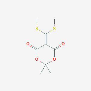 5-[Bis(methylthio)methylene]-2,2-dimethyl-1,3-dioxane-4,6-dioneͼƬ