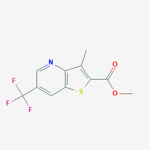 Methyl 3-methyl-6-(trifluoromethyl)thieno[3,2-b]pyridine-2-carboxylateͼƬ