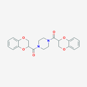 N,N'-Bis(1,4-benzodioxane-2-carbonyl)piperazine图片