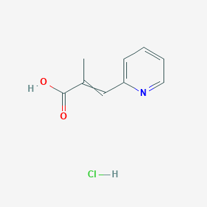 2-methyl-3-(pyridin-2-yl)prop-2-enoic acid hydrochloride图片