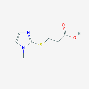 3-[(1-methyl-1H-imidazol-2-yl)sulfanyl]propanoic acidͼƬ