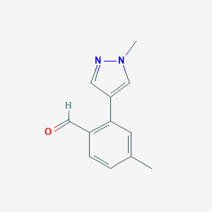 4-methyl-2-(1-methyl-1H-pyrazol-4-yl)benzaldehydeͼƬ