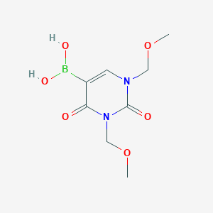 1,3-Bis(methoxymethyl)-2,4-dioxo-1,2,3,4-tetrahydropyrimidine-5-boronic acidͼƬ