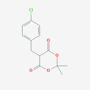 5-(4-Chlorobenzyl)-2,2-dimethyl-1,3-dioxane-4,6-dioneͼƬ