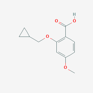 2-(Cyclopropylmethoxy)-4-methoxybenzoic acidͼƬ