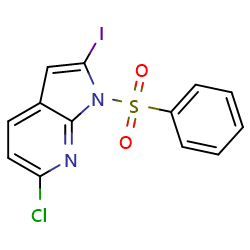 6-Chloro-2-iodo-1-(phenylsulfonyl)-1H-pyrrolo[2,3-b]pyridineͼƬ