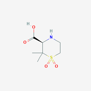 (3R)-2,2-Dimethyl-1,1dioxide-3-thiomorpholinecarboxylic acidͼƬ