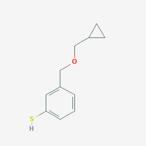 3-[(Cyclopropanemethoxy)methyl]thiophenolͼƬ