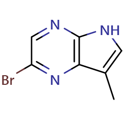 2-Bromo-7-methyl-5H-pyrrolo[2,3-b]pyrazineͼƬ