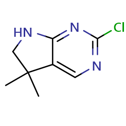 2-Chloro-5,5-dimethyl-5H,6H,7H-pyrrolo[2,3-d]pyrimidineͼƬ