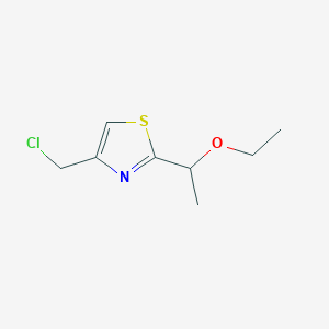 4-(chloromethyl)-2-(1-ethoxyethyl)-1,3-thiazoleͼƬ