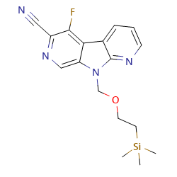 3-fluoro-8-{[2-(trimethylsilyl)ethoxy]methyl}-5,8,10-triazatricyclo[7,4,0,02,?]trideca-1(13),2,4,6,9,11-hexaene-4-carbonitrileͼƬ