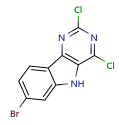 7-bromo-2,4-dichloro-5H-pyrimido[5,4-b]indoleͼƬ