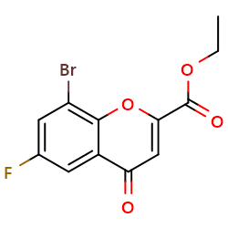 ethyl8-bromo-6-fluoro-4-oxo-4H-chromene-2-carboxylateͼƬ