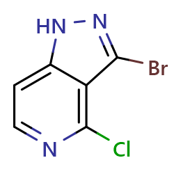 3-Bromo-4-chloro-1H-pyrazolo[4,3-c]pyridineͼƬ