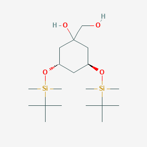 (3S,5S)-3,5-Bis[[(1,1-dimethylethyl)dimethylsilyl]oxy]-1-hydroxy-cyclohexanemethanolͼƬ