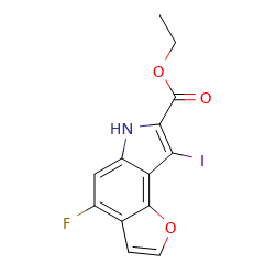 ethyl4-fluoro-8-iodo-6H-furo[2,3-e]indole-7-carboxylateͼƬ