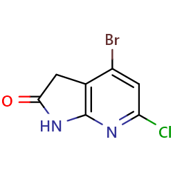 4-Bromo-6-chloro-1,3-dihydropyrrolo[2,3-b]pyridin-2-oneͼƬ