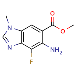 methyl5-amino-4-fluoro-1-methyl-1H-1,3-benzodiazole-6-carboxylateͼƬ