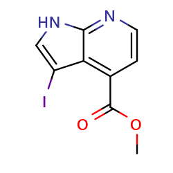 Methyl3-iodo-1H-pyrrolo[2,3-b]pyridine-4-carboxylateͼƬ