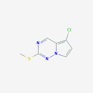 5-chloro-2-(methylsulfanyl)pyrrolo[2,1-f][1,2,4]triazine图片