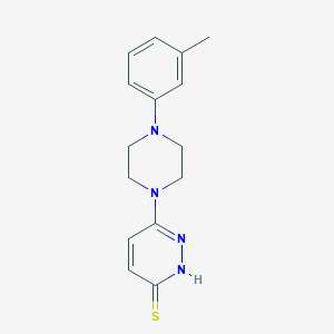 6-[4-(3-methylphenyl)piperazin-1-yl]-2,3-dihydropyridazine-3-thioneͼƬ