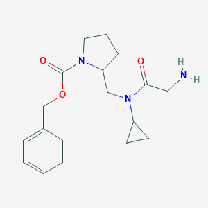 2-{[(2-Amino-acetyl)-cyclopropyl-amino]-methyl}-pyrrolidine-1-carboxylic acid benzyl esterͼƬ