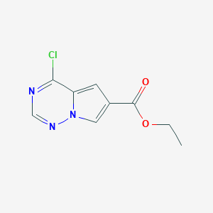 Ethyl4-chloropyrrolo[2,1-f][1,2,4]triazine-6-carboxylateͼƬ