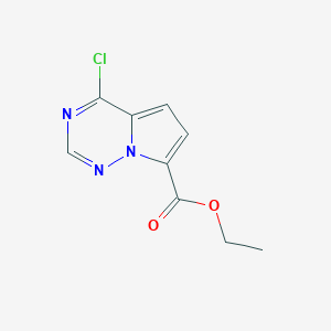 ethyl4-chloropyrrolo[2,1-f][1,2,4]triazine-7-carboxylate图片