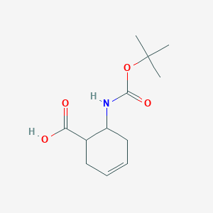 6-[(tert-butoxycarbonyl)amino]cyclohex-3-ene-1-carboxylic acidͼƬ