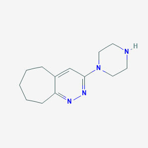 3-(piperazin-1-yl)-6,7,8,9-tetrahydro-5H-cyclohepta[c]pyridazineͼƬ