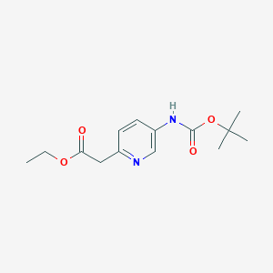 Ethyl2-(5-((tert-butoxycarbonyl)amino)pyridin-2-yl)acetateͼƬ