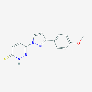 6-[3-(4-Methoxyphenyl)-1H-pyrazol-1-yl]pyridazine-3-thiolͼƬ